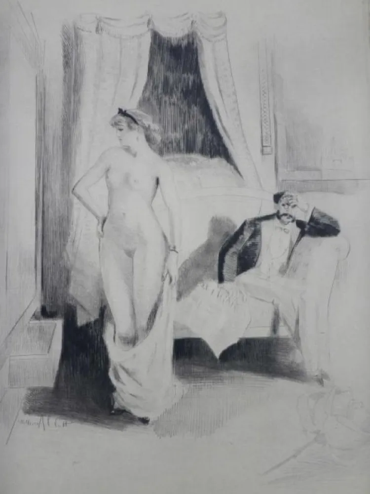 Gravura Ablett - Eaux-fortes pour Nana, par William Ablett 