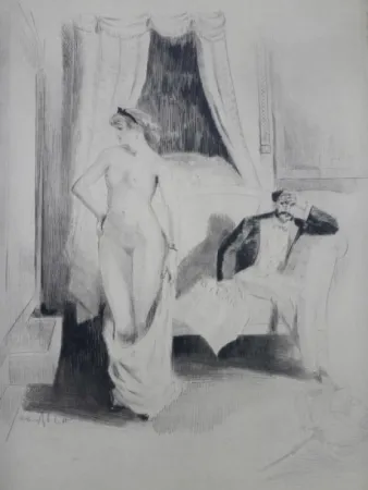 Gravura Ablett - Eaux-fortes pour Nana, par William Ablett 