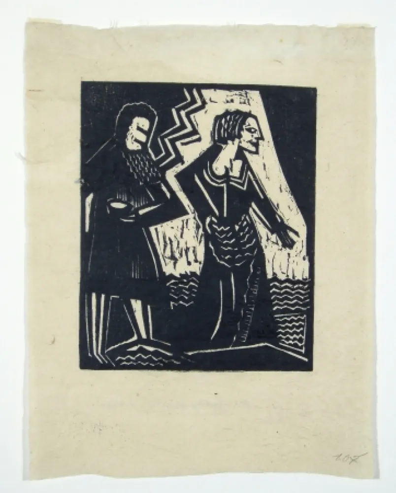 Xilogravura Achmann - Judith und Holofernes II