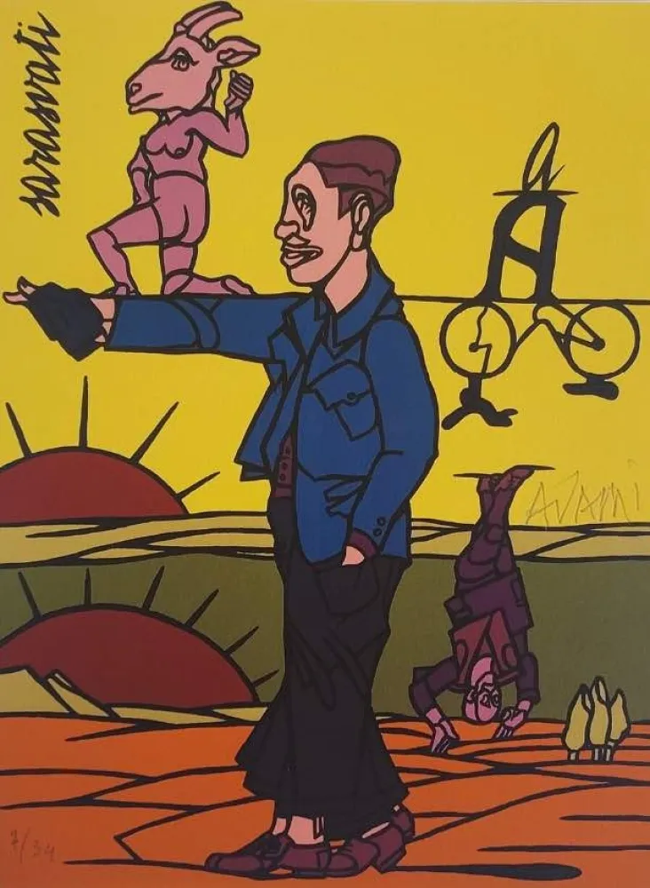 Litografia Adami - Les Impromptus du matin - Sarasvati