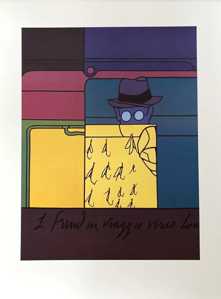 Cartaz Adami - Sigmund Freud In Viaggio Verso Londra