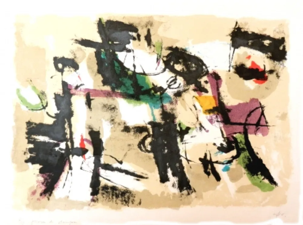 Litografia Afro - Composizione