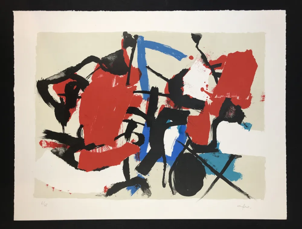 Litografia Afro - Composizione