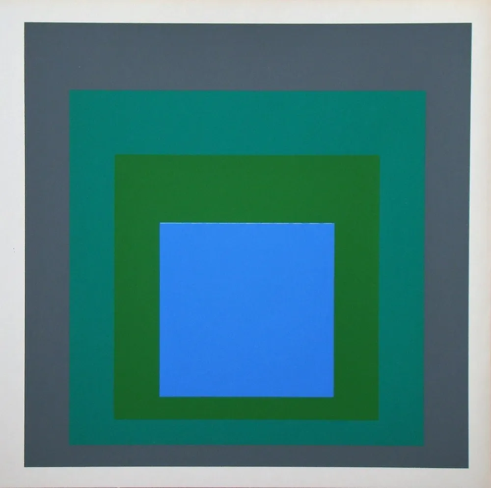 Serigrafia Albers - Blue Look, 1955