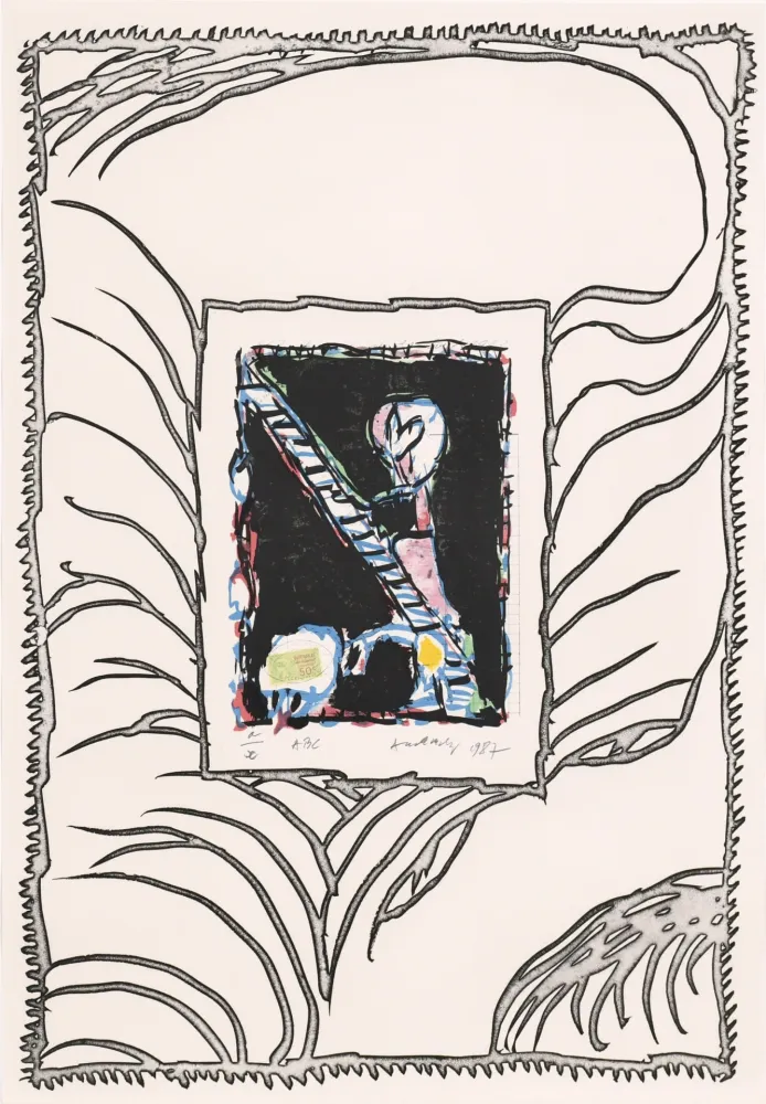 Água-Forte Alechinsky - ABC de correspondance 01