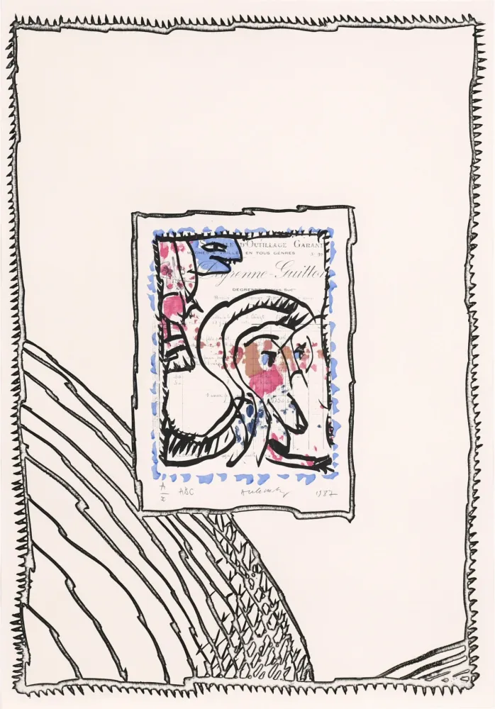 Água-Forte Alechinsky - ABC de correspondance 04