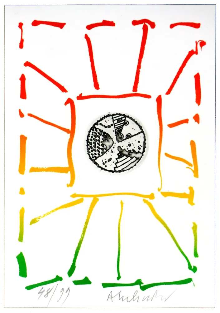 Gravura Alechinsky - André Breton/Pierre Alechinsky