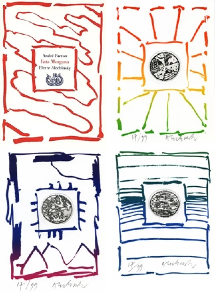 Gravura Alechinsky - André Breton/Pierre Alechinsky