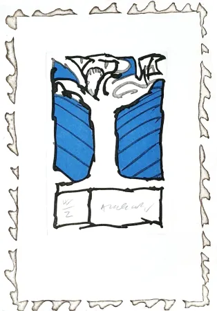 Água-Forte E Água-Tinta Alechinsky - Arbre bleu