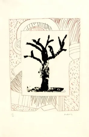 Água-Forte E Água-Tinta Alechinsky - ARBRE CENTRAL, AU ROUGE