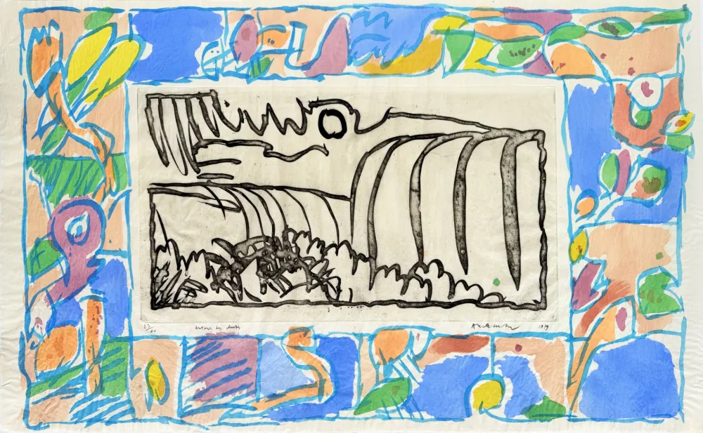 Água-Forte E Água-Tinta Alechinsky - Autour de chute