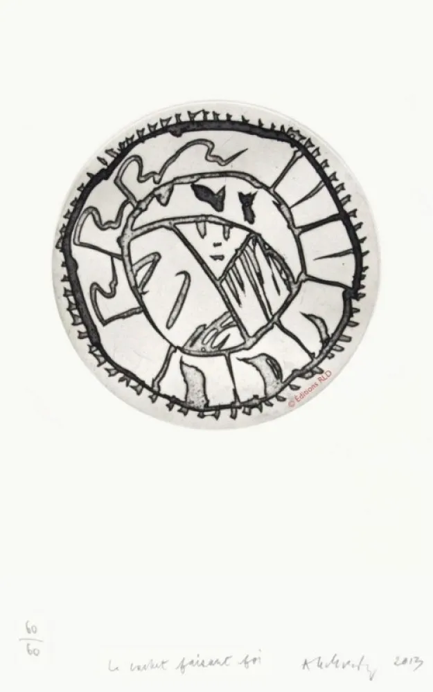 Água-Forte Alechinsky - Cachet faisant foi