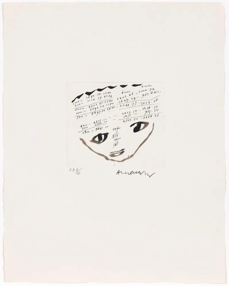 Água-Forte Alechinsky - Carta Canta 01