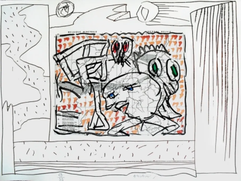 Gravura Alechinsky - Carte