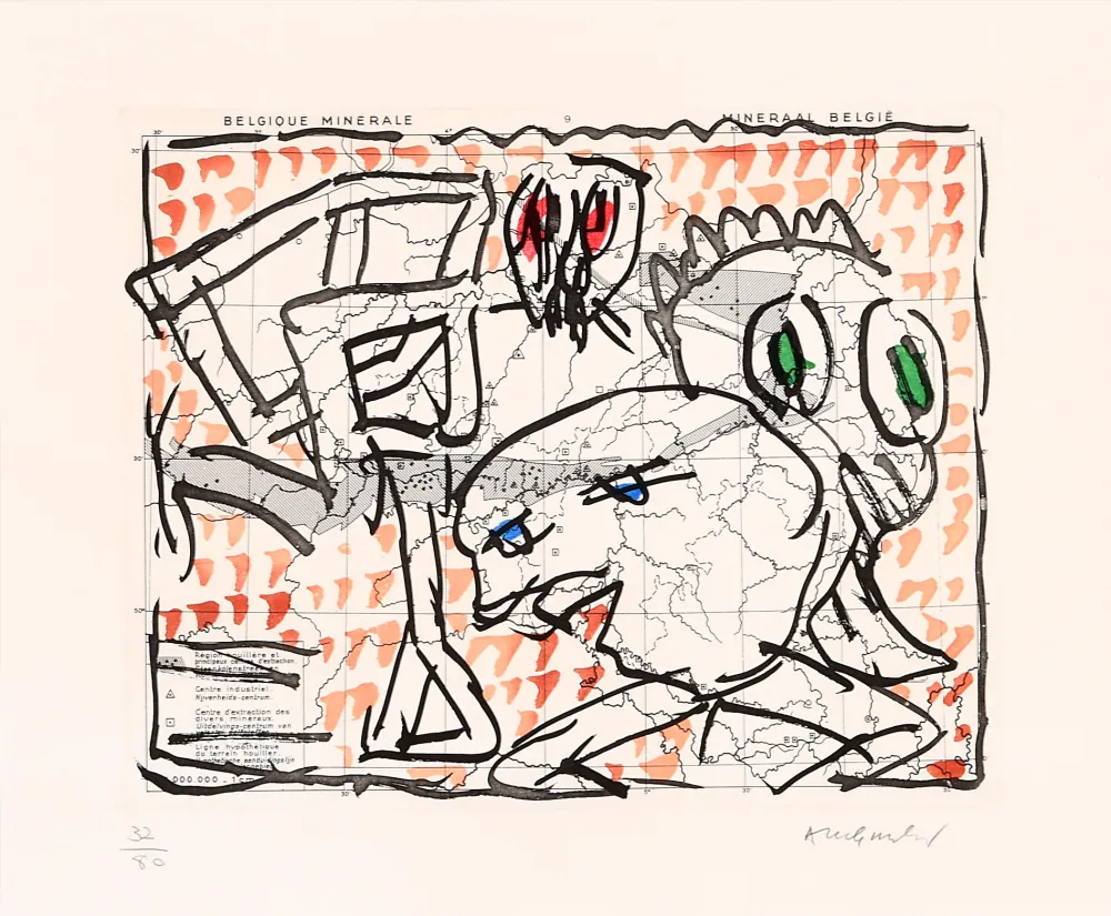 Água-Forte Alechinsky - Cartes muettes 01