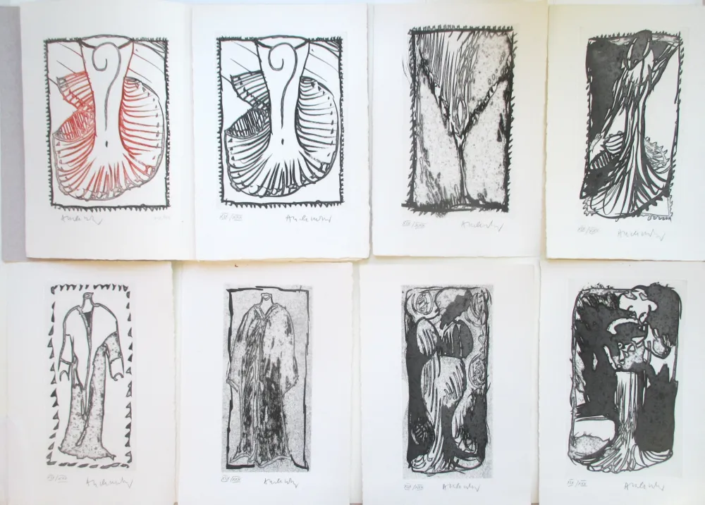 Água-Tinta Alechinsky - Ces Robes qui m'evoquaient Venise. 12 numbered and handsigned aquatints