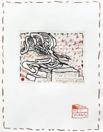 Água-Forte Alechinsky - Chaque Matin