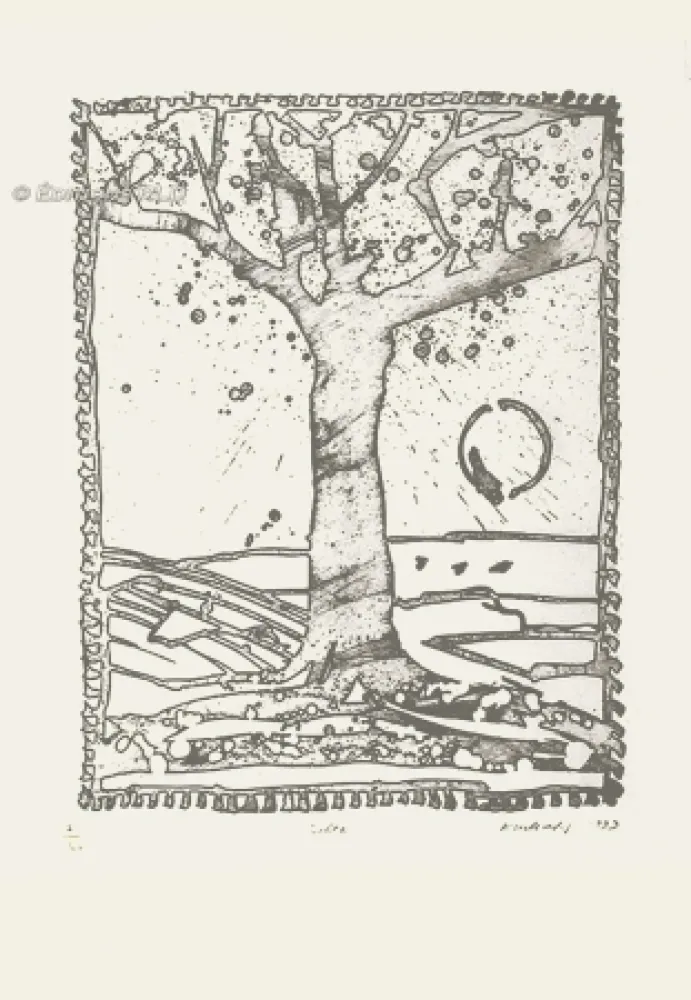 Água-Forte Alechinsky - Delta