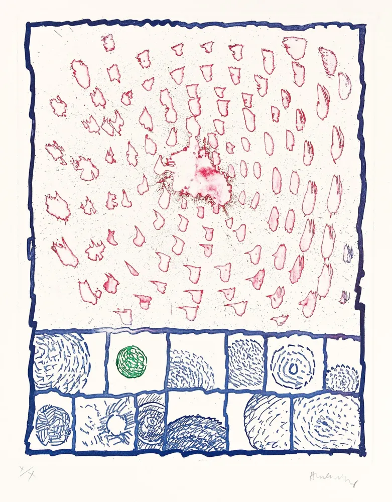 Água-Forte Alechinsky - Dévidoirs, Planche VI