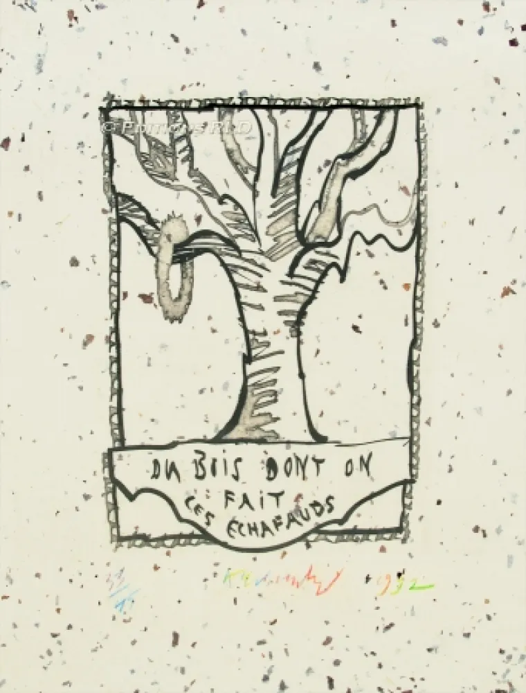 Água-Forte E Água-Tinta Alechinsky - Du bois dont on fait les échafauds