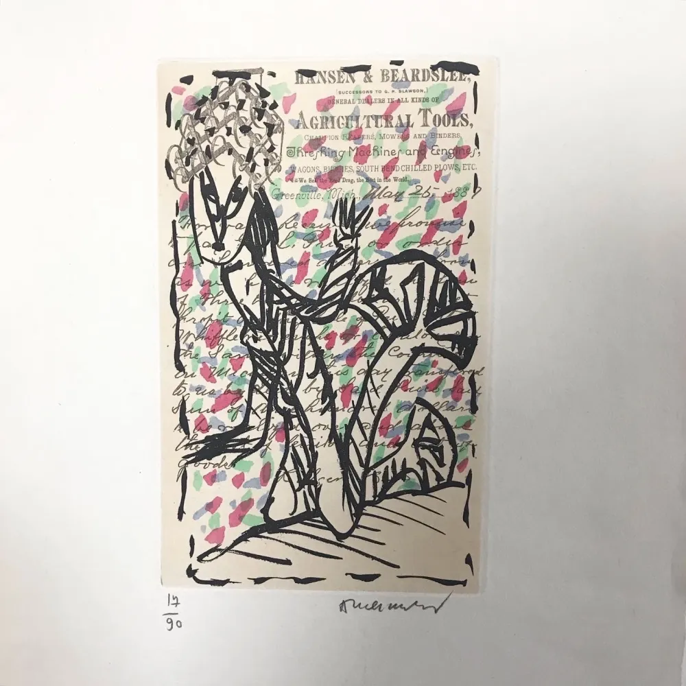 Água-Forte E Água-Tinta Alechinsky - Eau-forte signée. 1988. 