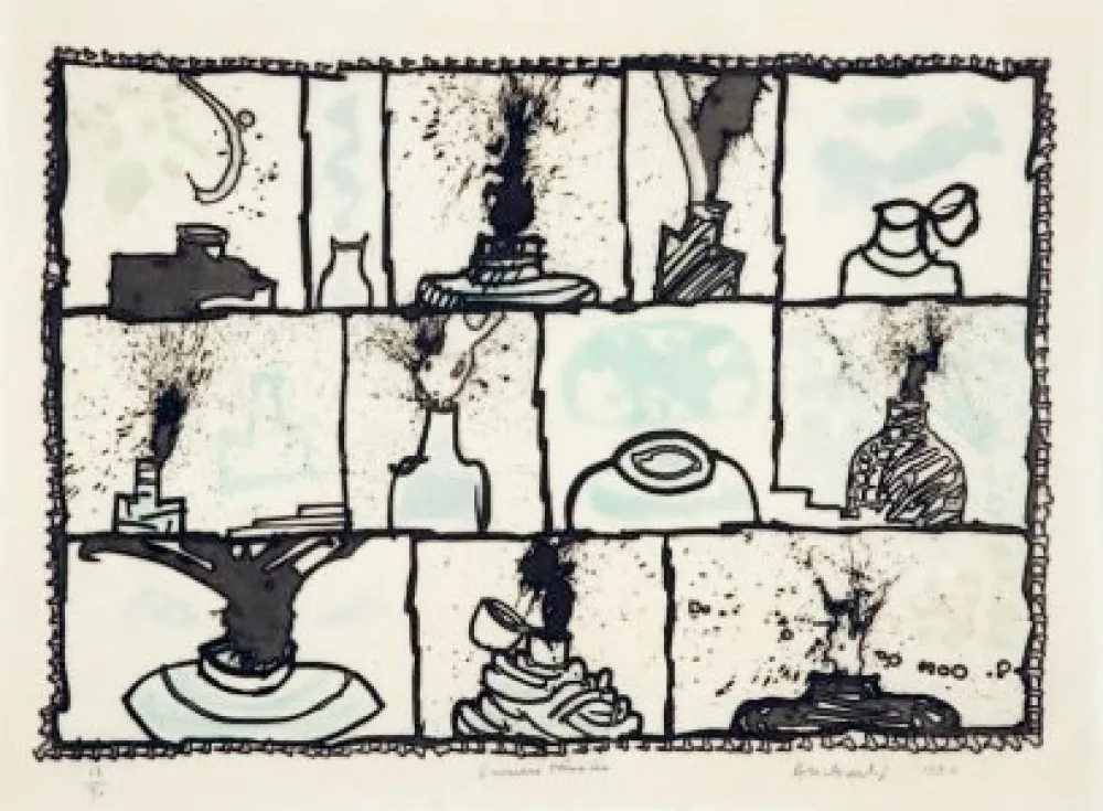 Gravura Alechinsky - Encriers témoins