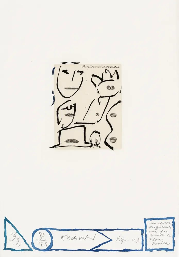 Água-Forte Alechinsky - Flore danoise 03 - Pavane noctambule