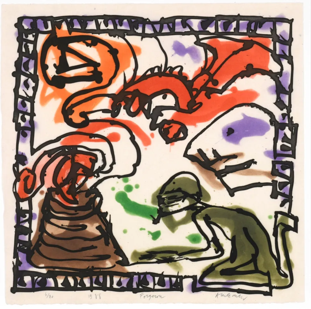 Água-Forte E Água-Tinta Alechinsky - Forgeron