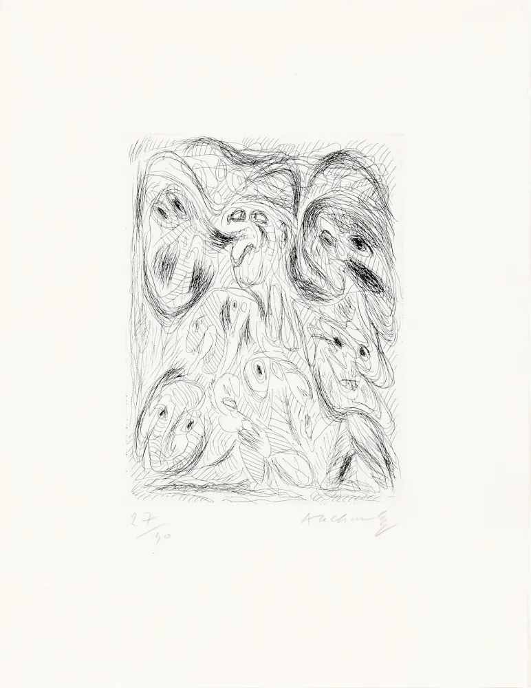 Água-Forte Alechinsky - Fumées