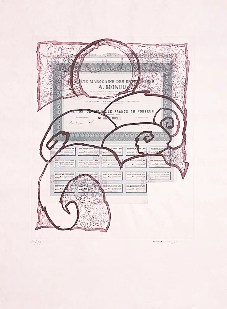 Água-Forte Alechinsky - Krach