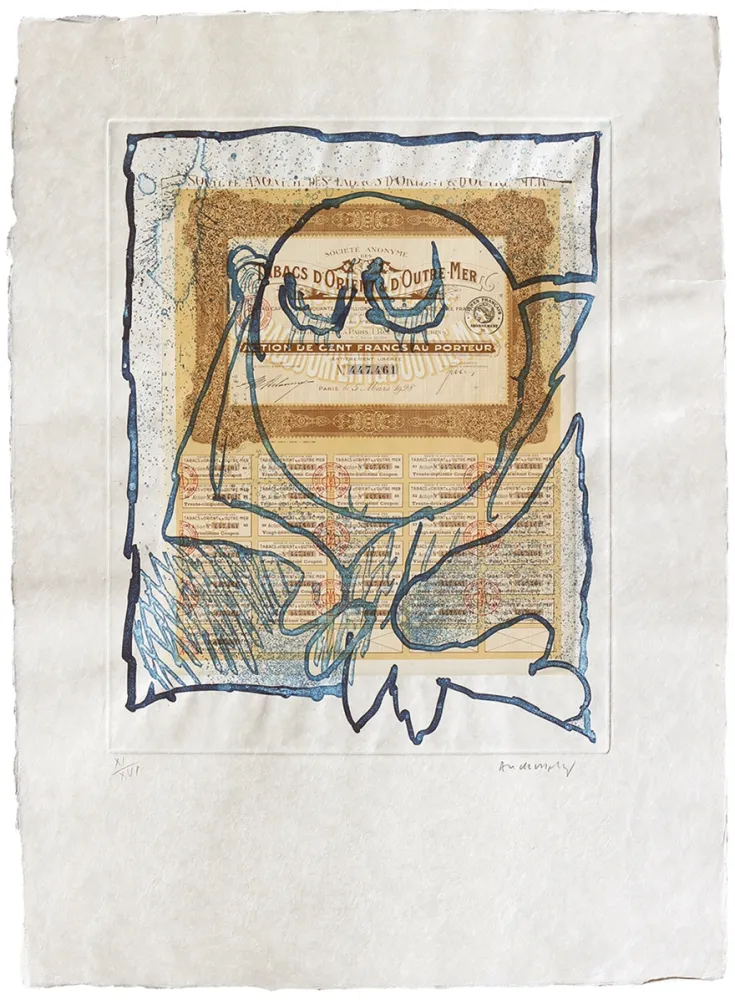 Água-Forte Alechinsky - Krach II.