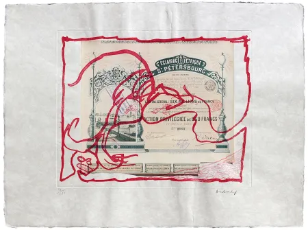 Água-Forte Alechinsky - Krach IV.