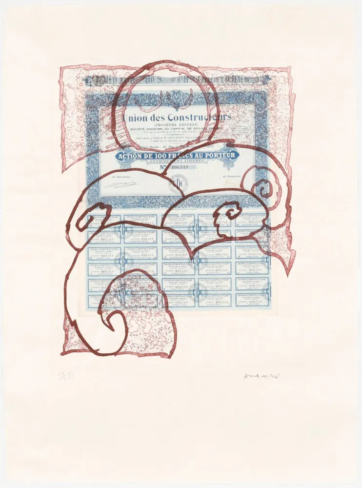 Água-Forte Alechinsky - Krach V