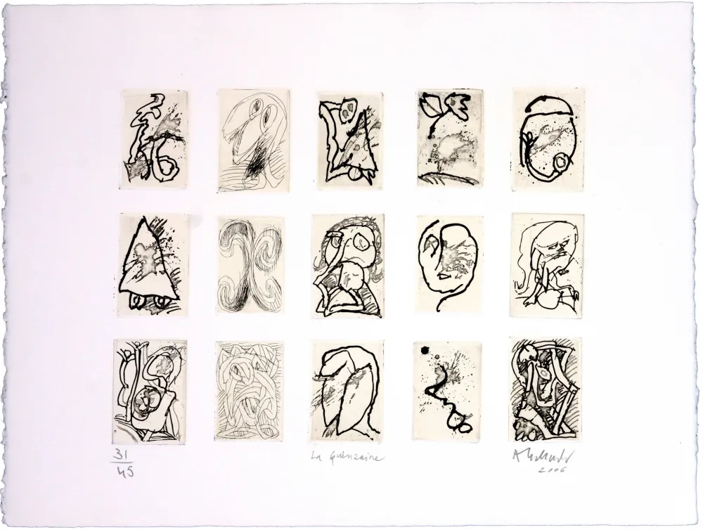 Gravura Alechinsky - La Quinzaine