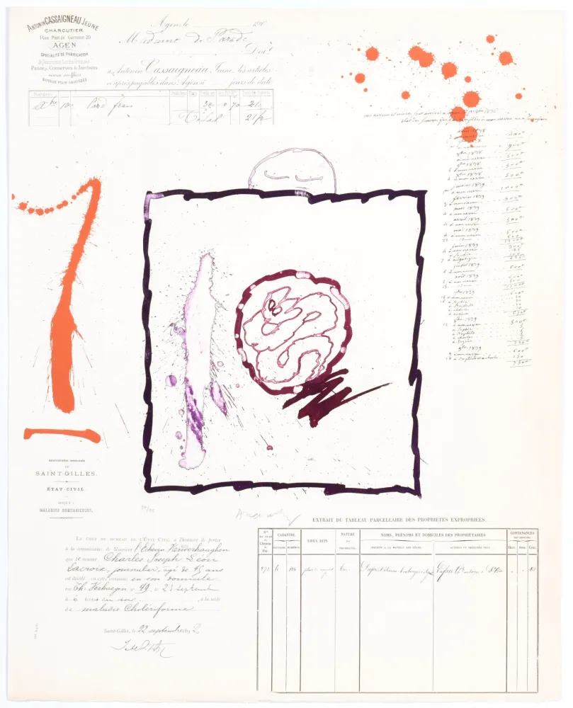 Água-Tinta Alechinsky - L’Avenir de la Propriété I
