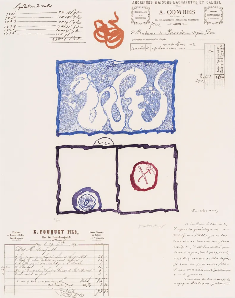 Água-Tinta Alechinsky - L’Avenir de la Propriété V