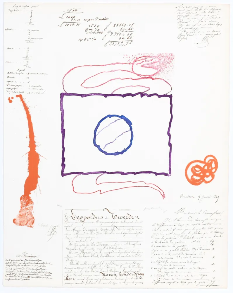 Água-Tinta Alechinsky - L’Avenir de la Propriété VII