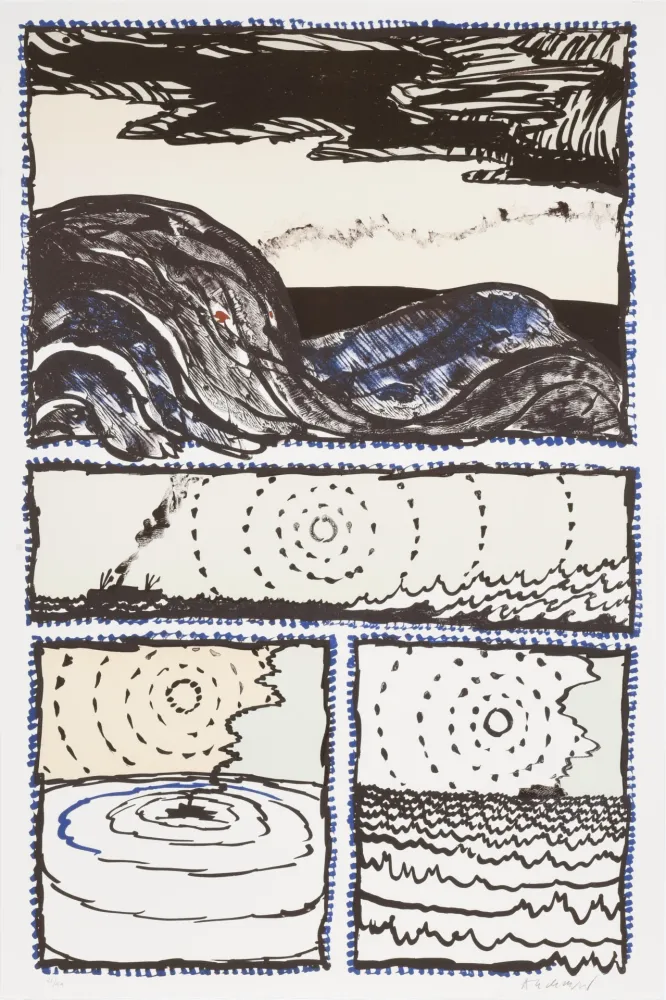 Litografia Alechinsky - Le Volturno 03