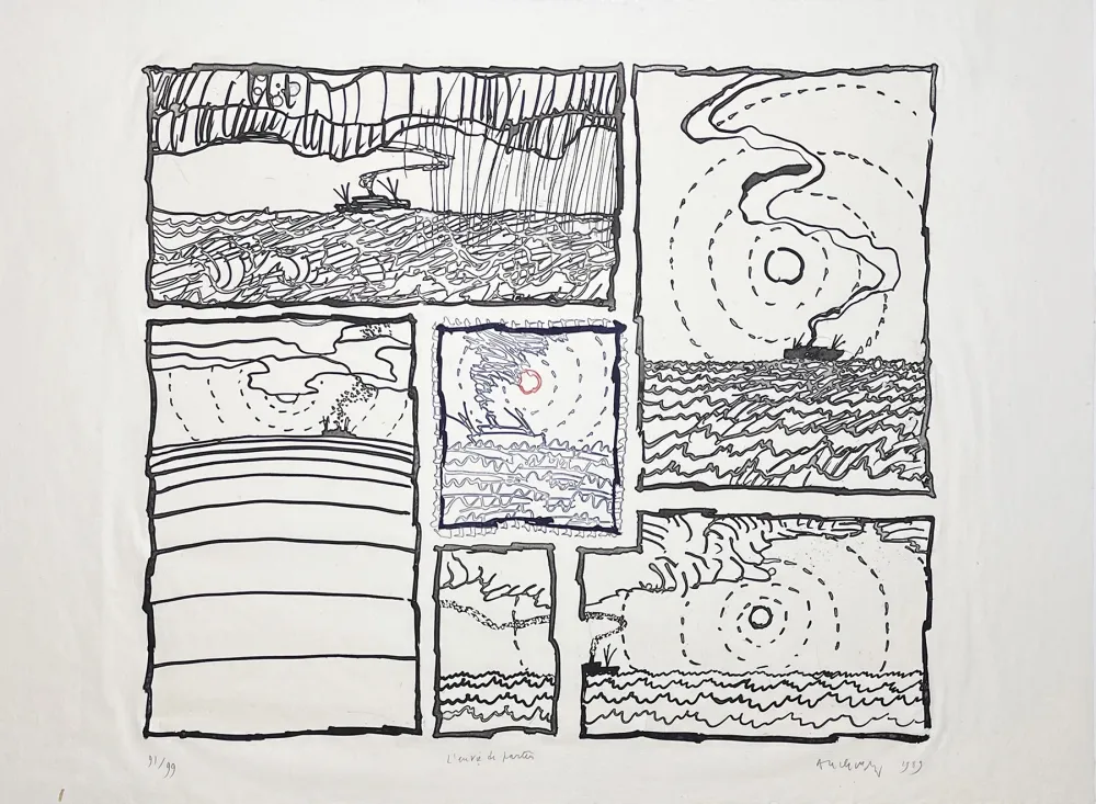 Gravura Alechinsky - L'envie de partir