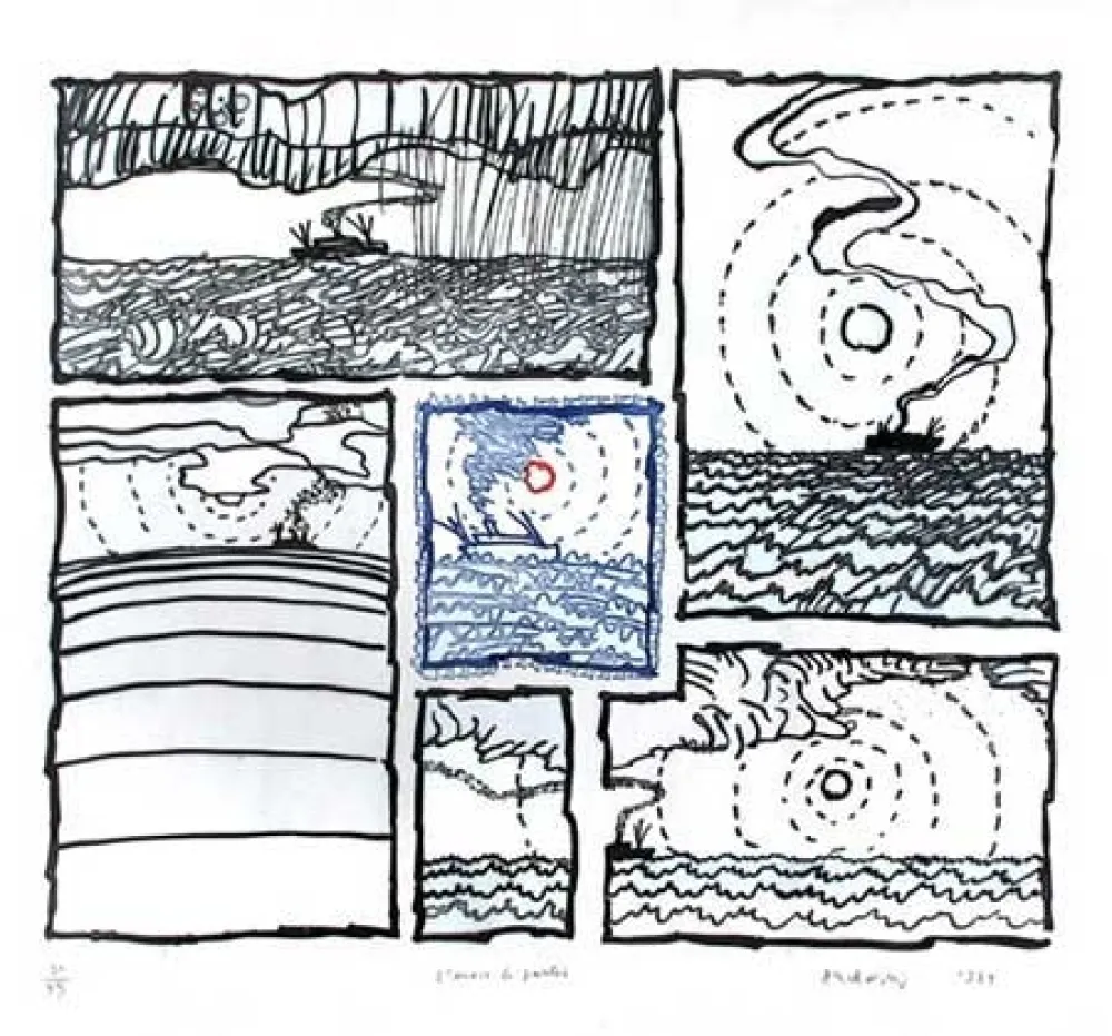 Gravura Alechinsky - L'envie de partir