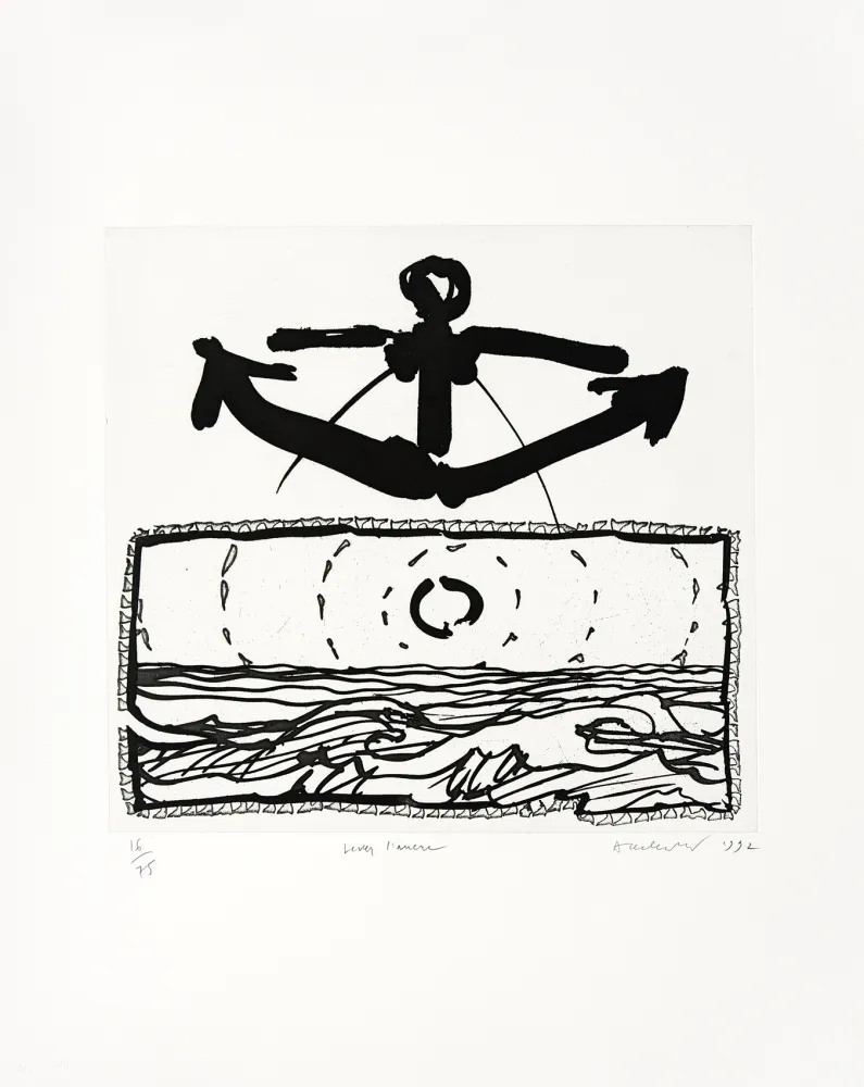 Gravura Alechinsky - Lever l'ancre