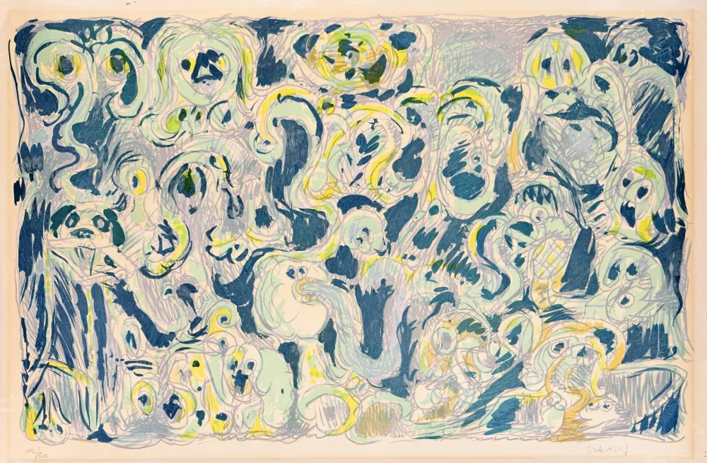 Litografia Alechinsky - L’inconditionnement humain