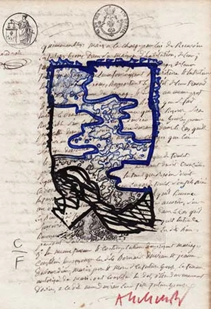 Gravura Alechinsky - L'Or Noir