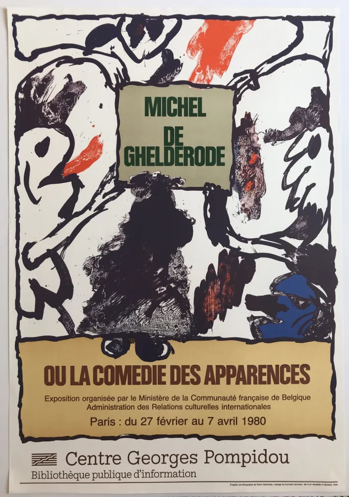 Cartaz Alechinsky - Michel de Gherolde / Centre Pompidou