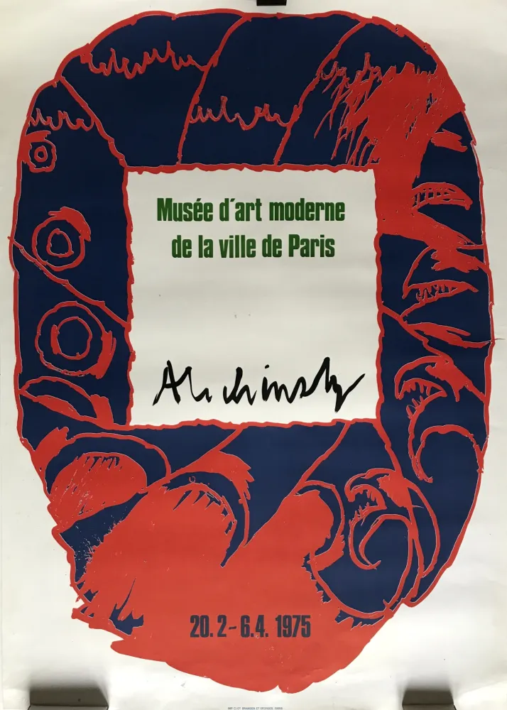 Cartaz Alechinsky - Musée d'Art Moderne de la Ville de Paris