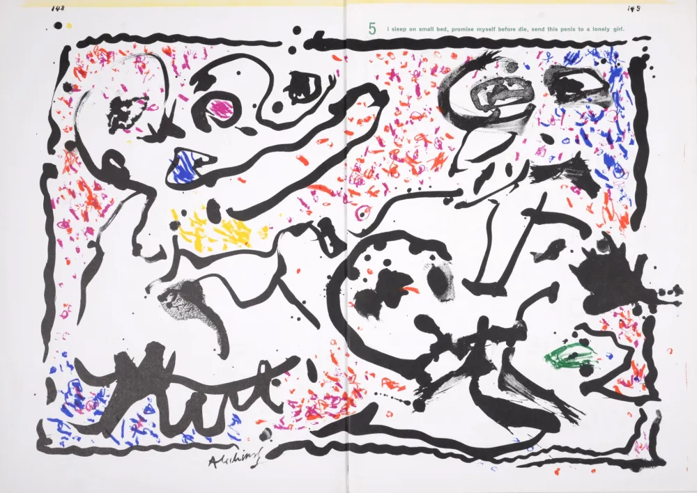 Litografia Alechinsky - One Cent life, 1964