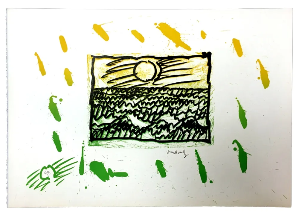 Linogravura Alechinsky - Planche VII