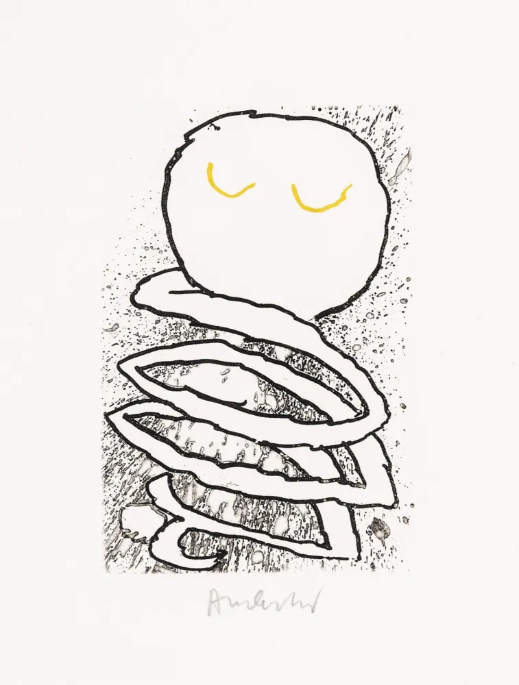 Água-Forte E Água-Tinta Alechinsky - Pointes Planche V bis