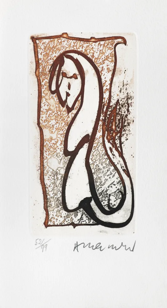 Gravura Alechinsky - Pour Joyce Mansour