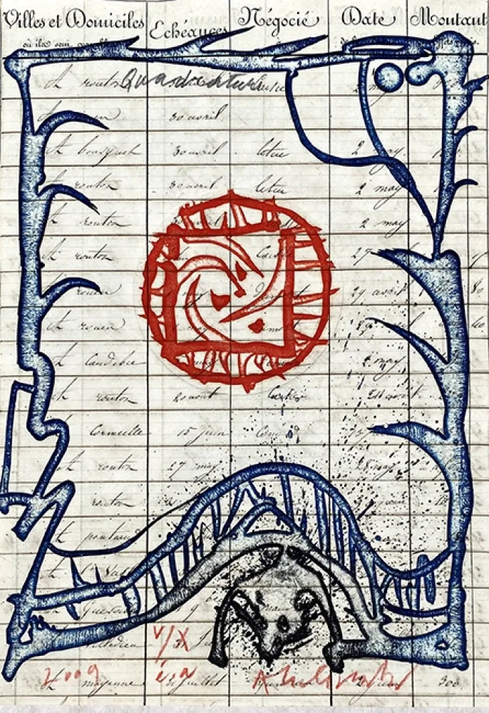 Gravura Alechinsky - Quadrature